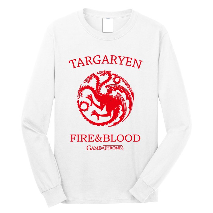 Targaryen Fire & Blood Long Sleeve Shirt