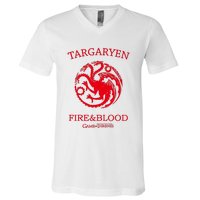 Targaryen Fire & Blood V-Neck T-Shirt