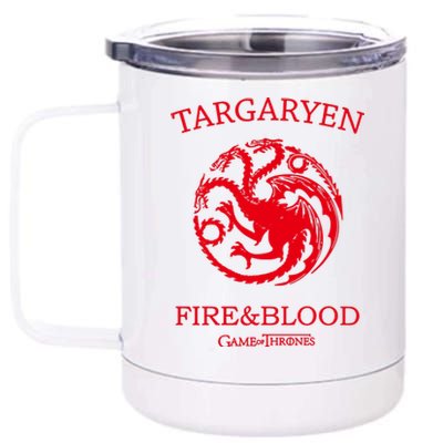 Targaryen Fire & Blood 12 oz Stainless Steel Tumbler Cup