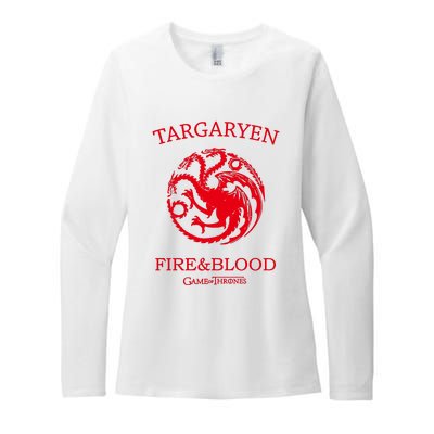 Targaryen Fire & Blood Womens CVC Long Sleeve Shirt