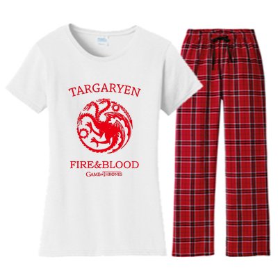 Targaryen Fire & Blood Women's Flannel Pajama Set