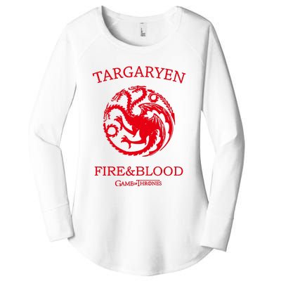 Targaryen Fire & Blood Women's Perfect Tri Tunic Long Sleeve Shirt