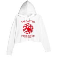 Targaryen Fire & Blood Crop Fleece Hoodie