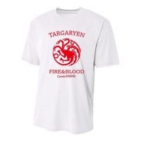 Targaryen Fire & Blood Youth Performance Sprint T-Shirt