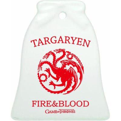 Targaryen Fire & Blood Ceramic Bell Ornament