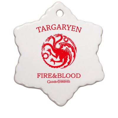 Targaryen Fire & Blood Ceramic Star Ornament