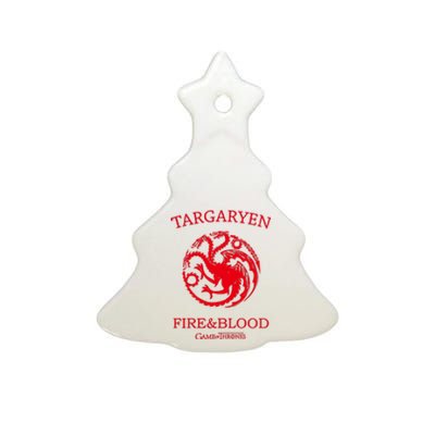 Targaryen Fire & Blood Ceramic Tree Ornament