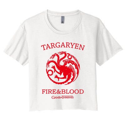 Targaryen Fire & Blood Women's Crop Top Tee