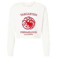 Targaryen Fire & Blood Cropped Pullover Crew