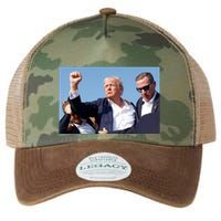 Trump Fist Bump Front And Back American Flag Design Legacy Tie Dye Trucker Hat