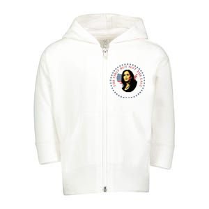 The First But Not The Last Kamala Harris Vp Vice President Toddler Zip Fleece Hoodie