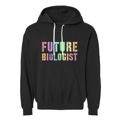 Tiny Future Biologist In Training Life Sciences Bio Garment-Dyed Fleece Hoodie