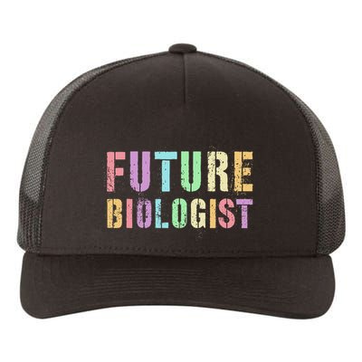 Tiny Future Biologist In Training Life Sciences Bio Yupoong Adult 5-Panel Trucker Hat