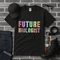 Tiny Future Biologist In Training Life Sciences Bio Tall T-Shirt