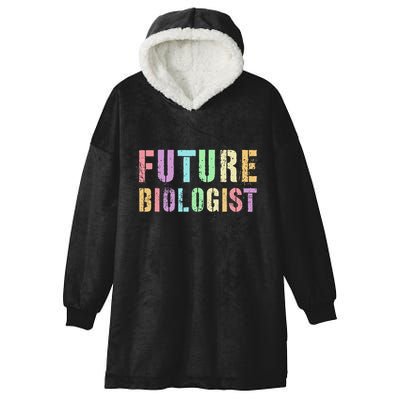 Tiny Future Biologist In Training Life Sciences Bio Hooded Wearable Blanket