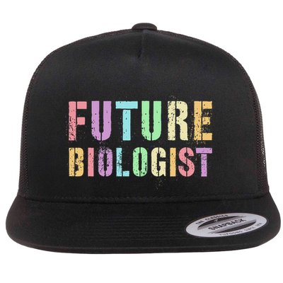 Tiny Future Biologist In Training Life Sciences Bio Flatbill Hat