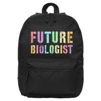 Tiny Future Biologist In Training Life Sciences Bio 16 in Basic Backpack