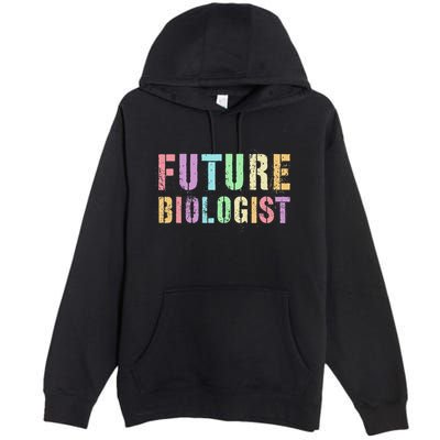 Tiny Future Biologist In Training Life Sciences Bio Premium Pullover Hoodie