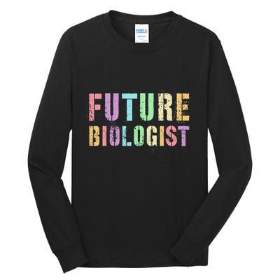Tiny Future Biologist In Training Life Sciences Bio Tall Long Sleeve T-Shirt