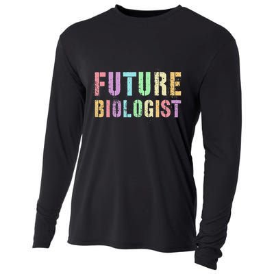Tiny Future Biologist In Training Life Sciences Bio Cooling Performance Long Sleeve Crew