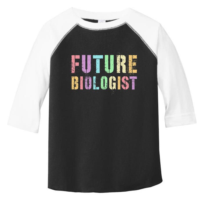 Tiny Future Biologist In Training Life Sciences Bio Toddler Fine Jersey T-Shirt