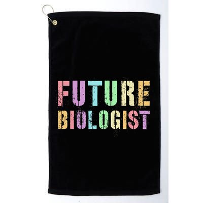 Tiny Future Biologist In Training Life Sciences Bio Golf Towel