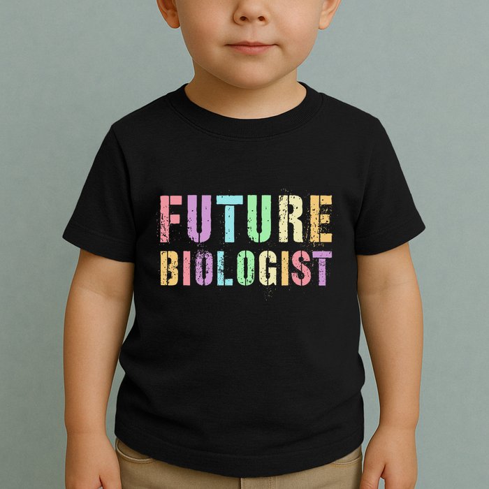 Tiny Future Biologist In Training Life Sciences Bio Toddler T-Shirt