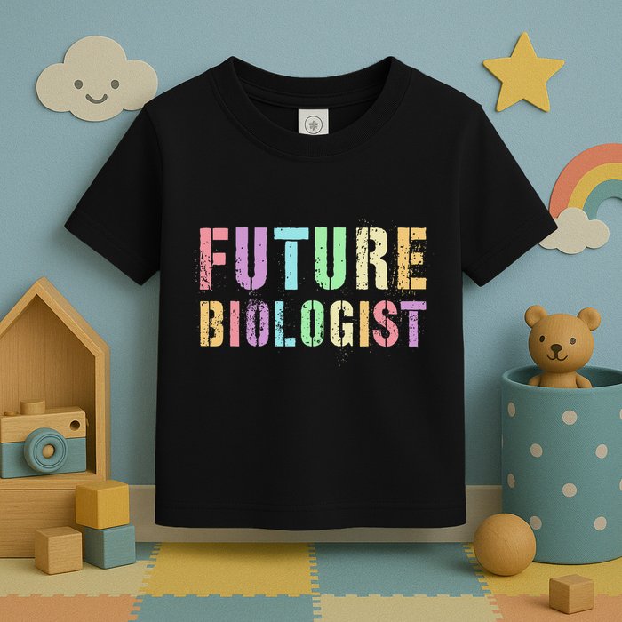 Tiny Future Biologist In Training Life Sciences Bio Toddler T-Shirt