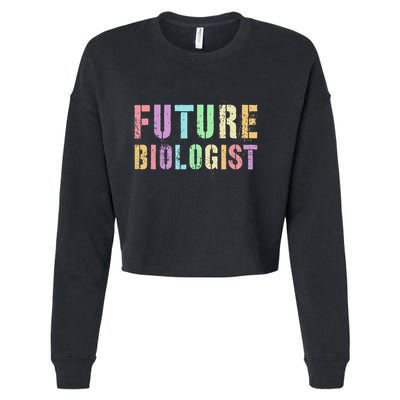 Tiny Future Biologist In Training Life Sciences Bio Cropped Pullover Crew