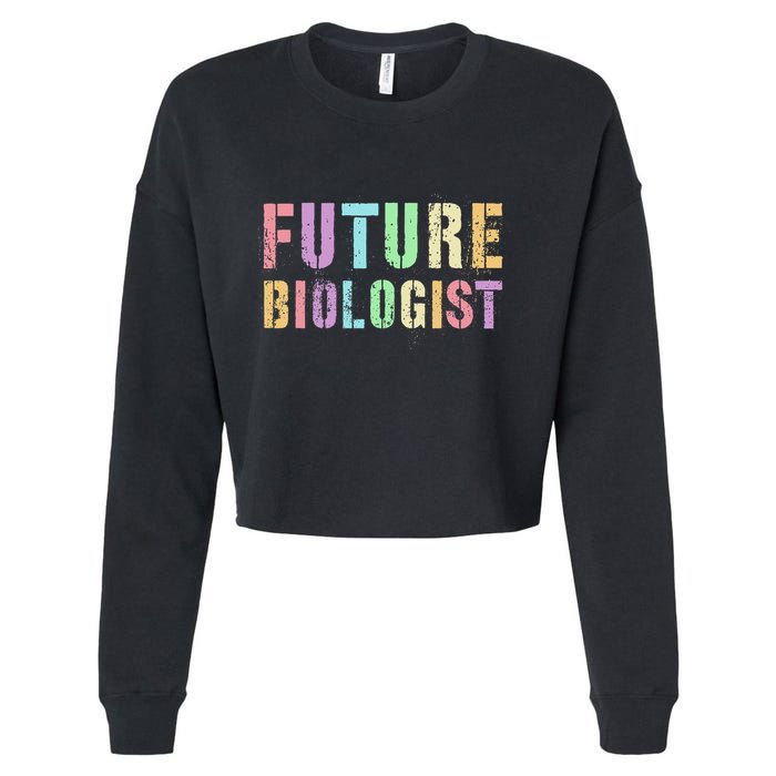 Tiny Future Biologist In Training Life Sciences Bio Cropped Pullover Crew