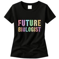 Tiny Future Biologist In Training Life Sciences Bio Womens T-Shirt