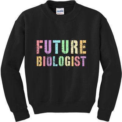 Tiny Future Biologist In Training Life Sciences Bio Kids Sweatshirt