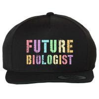 Tiny Future Biologist In Training Life Sciences Bio Wool Snapback Cap