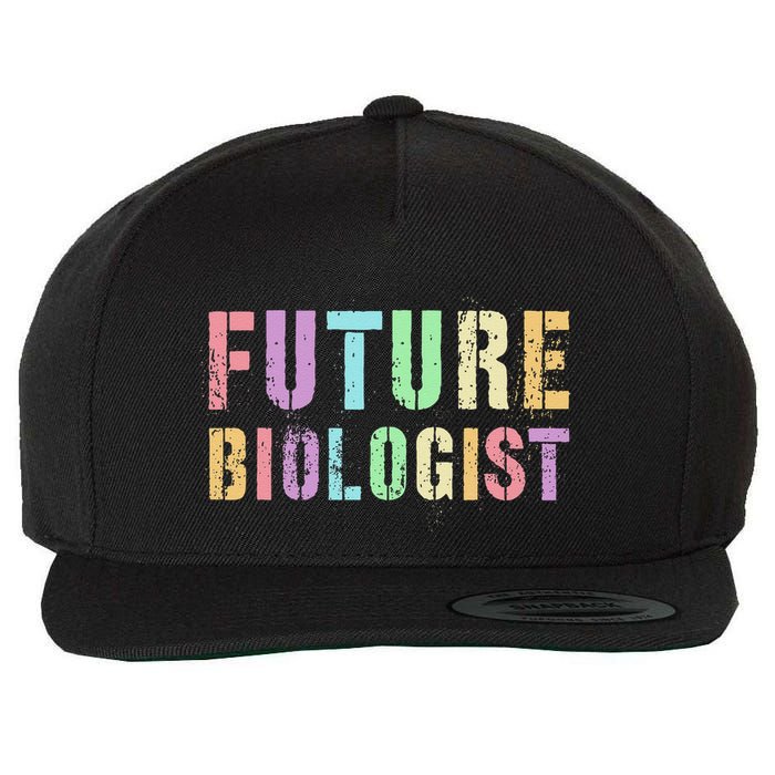 Tiny Future Biologist In Training Life Sciences Bio Wool Snapback Cap