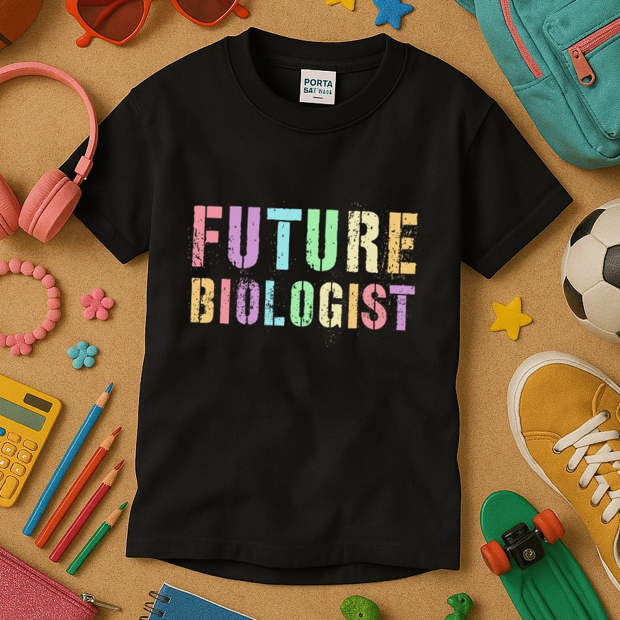 Tiny Future Biologist In Training Life Sciences Bio Kids T-Shirt