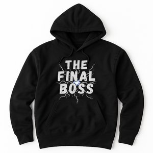 The Final Boss Rock Lightning Wrestling Rock Final Boss Hoodie