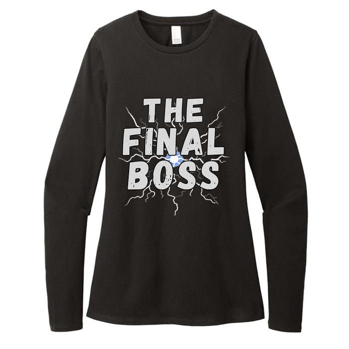 The Final Boss Rock Lightning Wrestling Rock Final Boss Womens CVC Long Sleeve Shirt