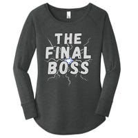 The Final Boss Rock Lightning Wrestling Rock Final Boss Women's Perfect Tri Tunic Long Sleeve Shirt