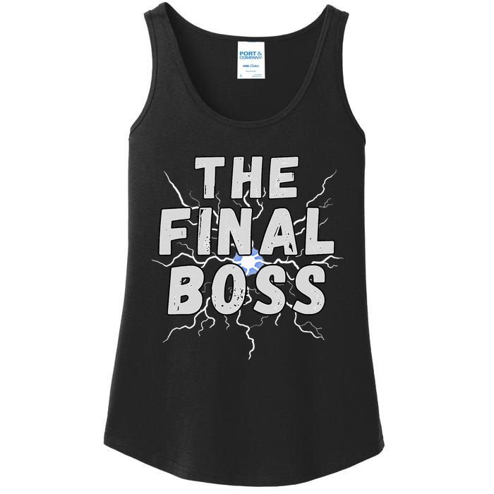 The Final Boss Rock Lightning Wrestling Rock Final Boss Ladies Essential Tank