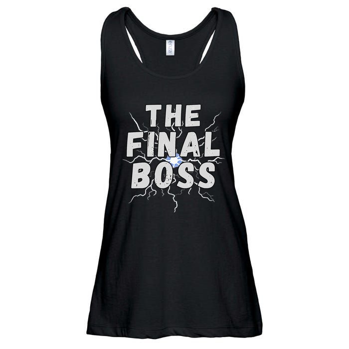 The Final Boss Rock Lightning Wrestling Rock Final Boss Ladies Essential Flowy Tank