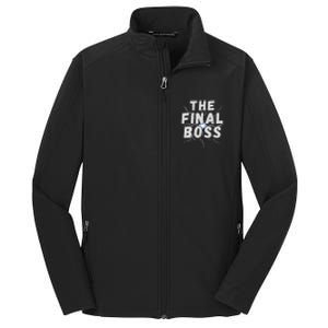 The Final Boss Rock Lightning Wrestling Rock Final Boss Core Soft Shell Jacket