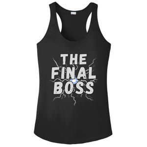 The Final Boss Rock Lightning Wrestling Rock Final Boss Ladies PosiCharge Competitor Racerback Tank