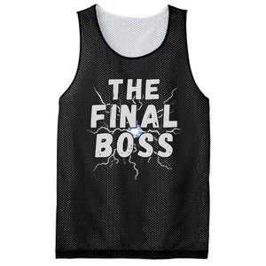 The Final Boss Rock Lightning Wrestling Rock Final Boss Mesh Reversible Basketball Jersey Tank