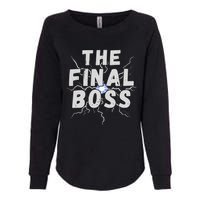 The Final Boss Rock Lightning Wrestling Rock Final Boss Womens California Wash Sweatshirt