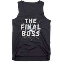 The Final Boss Rock Lightning Wrestling Rock Final Boss Tank Top