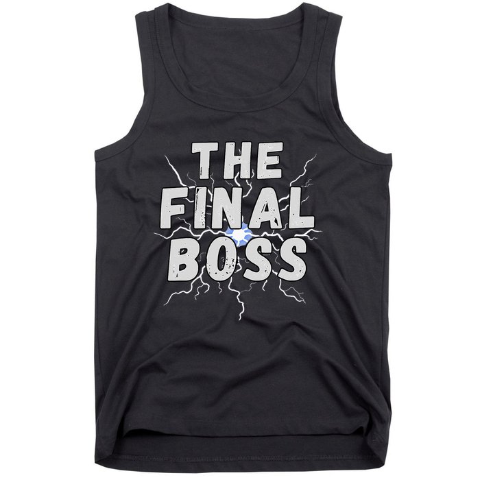 The Final Boss Rock Lightning Wrestling Rock Final Boss Tank Top