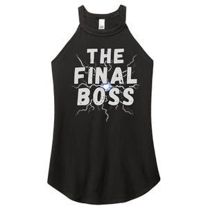 The Final Boss Rock Lightning Wrestling Rock Final Boss Women's Perfect Tri Rocker Tank