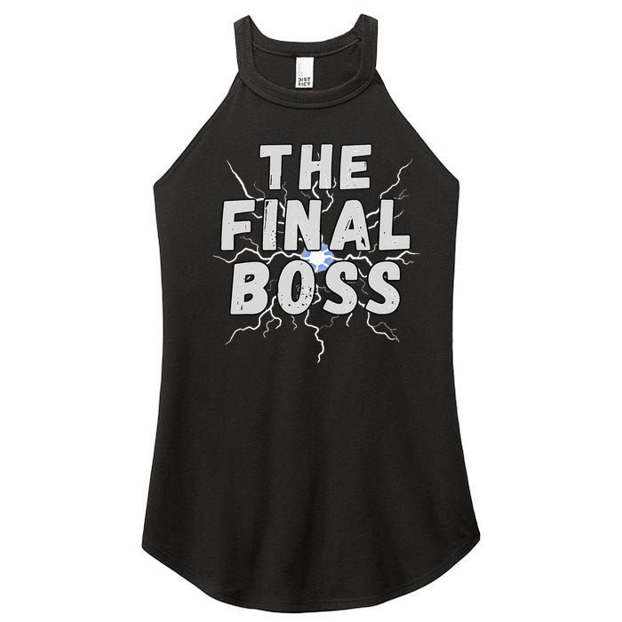 The Final Boss Rock Lightning Wrestling Rock Final Boss Women's Perfect Tri Rocker Tank