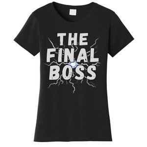 The Final Boss Rock Lightning Wrestling Rock Final Boss Women's T-Shirt