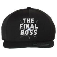 The Final Boss Rock Lightning Wrestling Rock Final Boss Wool Snapback Cap